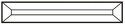 Szklany elem.fazowany prost.(SQ) 1&rdquo;x6&rdquo; 25,4x152,4mm
