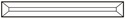 Szklany elem.fazowany prost.(SQ) 1&rdquo;x8&rdquo; 25,4x203,2mm