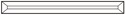 Szklany elem.fazowany prost.(SQ) 1&rdquo;x10&rdquo; 25,4x254mm